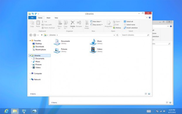 Windows 8 ohne Aero Glass