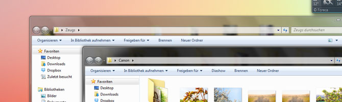 Aero Glass unter Windows 7 heutzutage