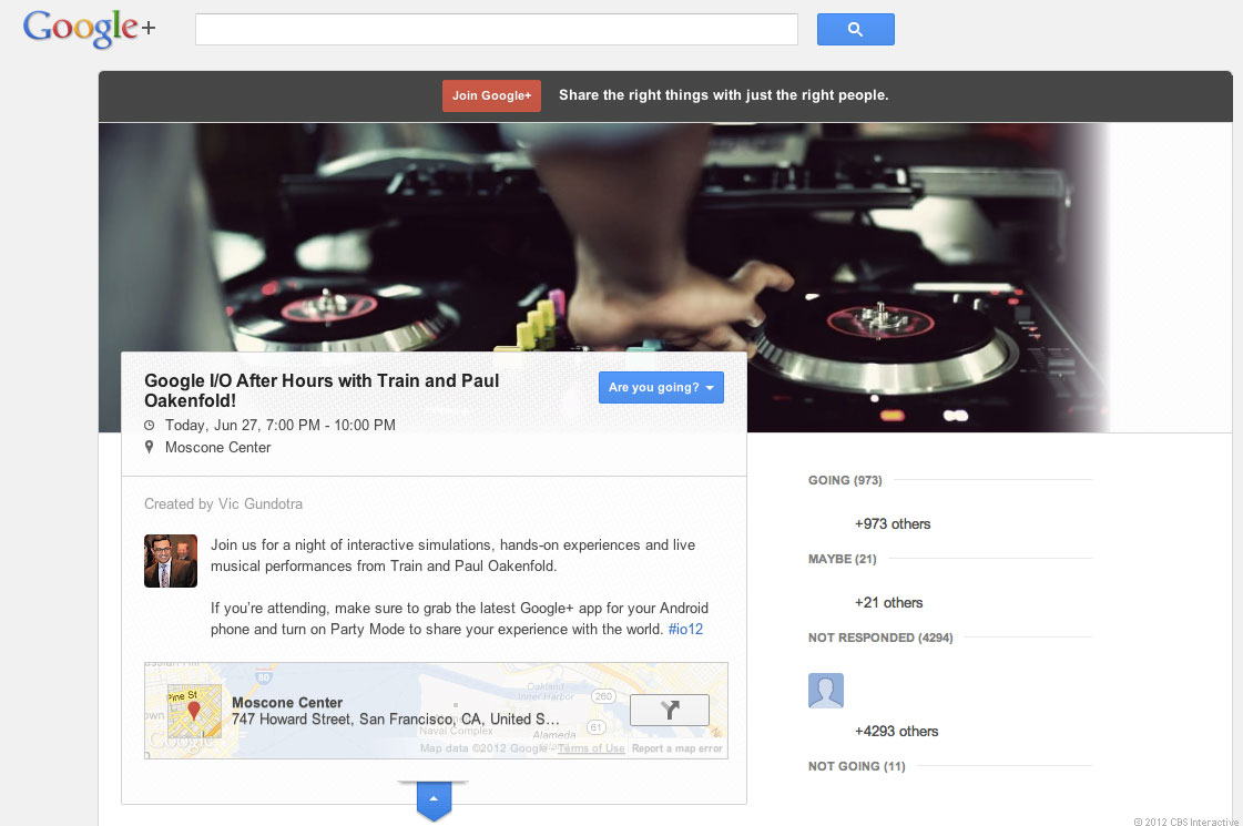Google+ Events